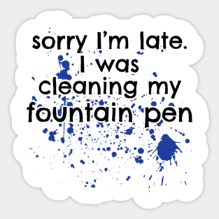 Fountain Pen Cleaning Sticker